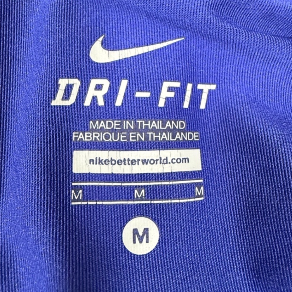 Nike Dri-FIT 2-in-1 Running Shorts Womens Medium Blue Green Striped 522660-488 - Picture 2 of 8